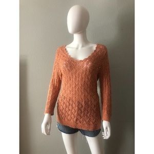 Loft Crochet Knit Shirt